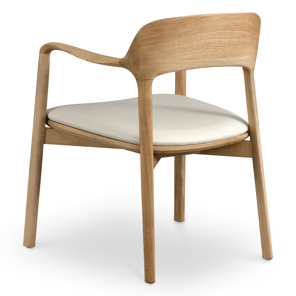 Kennedy Eetkamerstoel | Naturel Essen | Offwhite Zitting