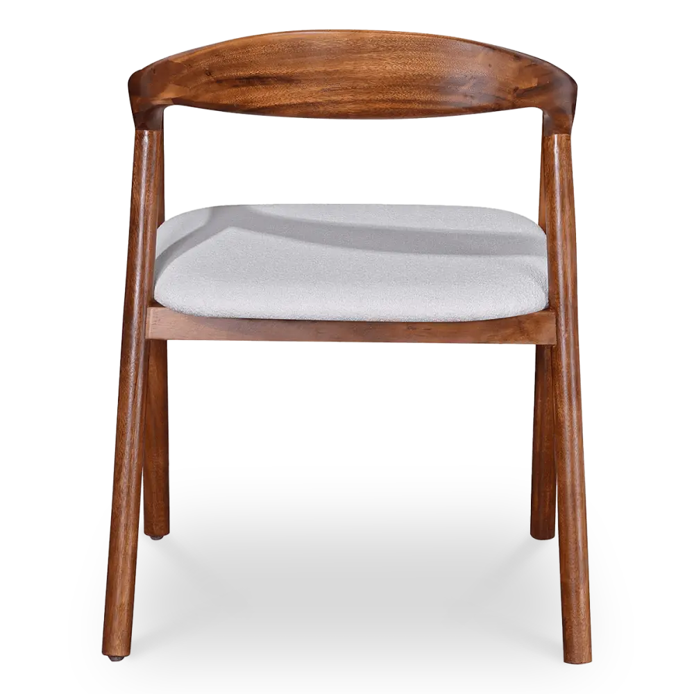 Artson Eetkamerstoel | Notenhout | Wit Boucle Artson Eetkamerstoel | Notenhout | Wit Boucle