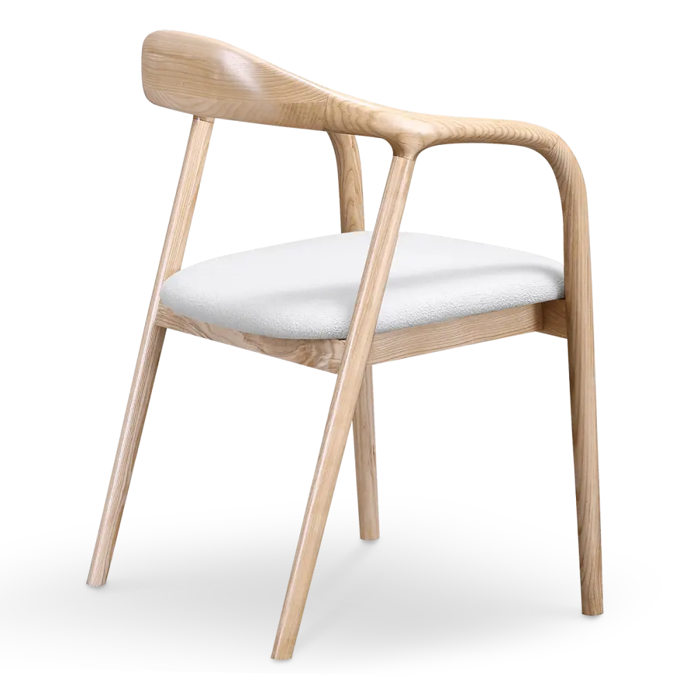 Artson Eetkamerstoel | Essen | Wit Boucle Artson Eetkamerstoel | Essen | Wit Boucle