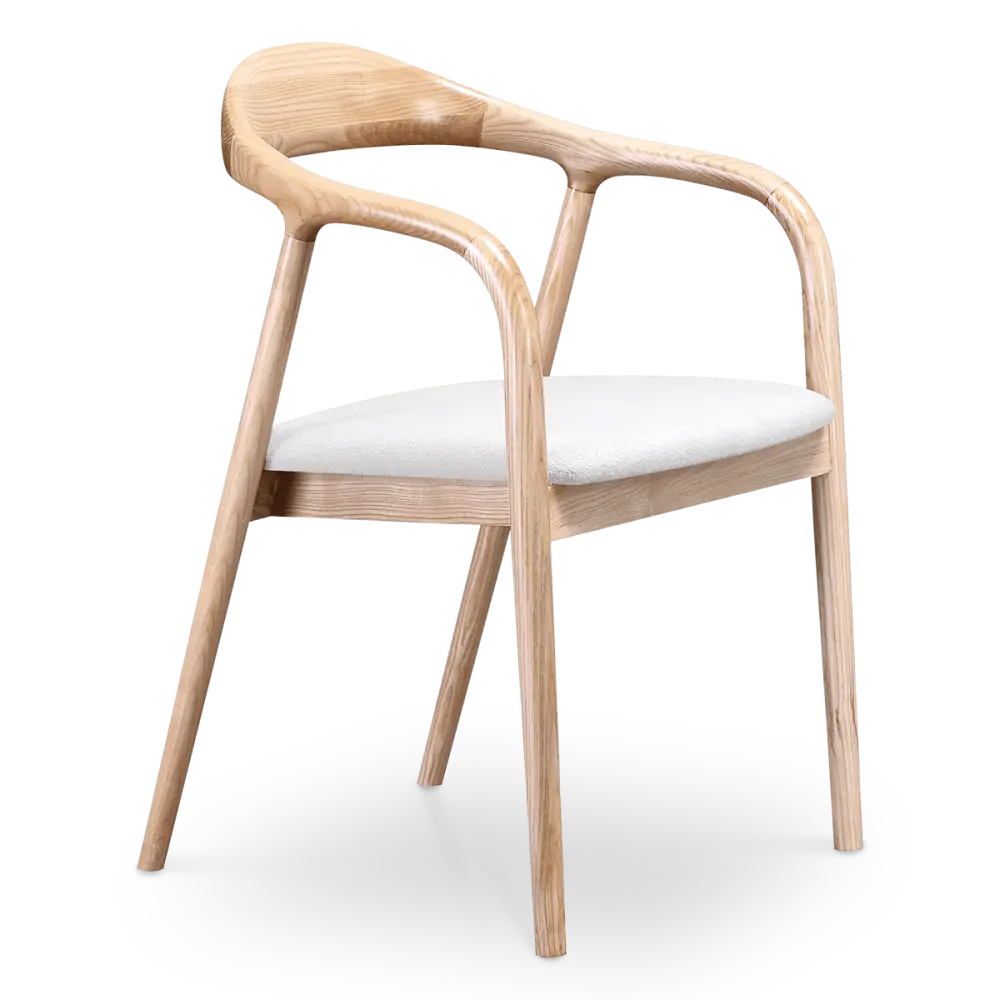 Artson Eetkamerstoel | Essen | Wit Boucle Artson Eetkamerstoel | Essen | Wit Boucle