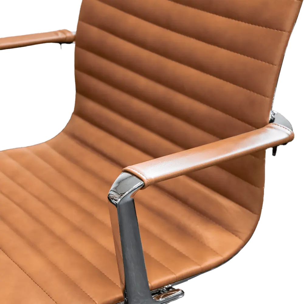 Cavel CD 119 Bureaustoel Cognac Leer Cavel CD 119 Bureaustoel Cognac Leer