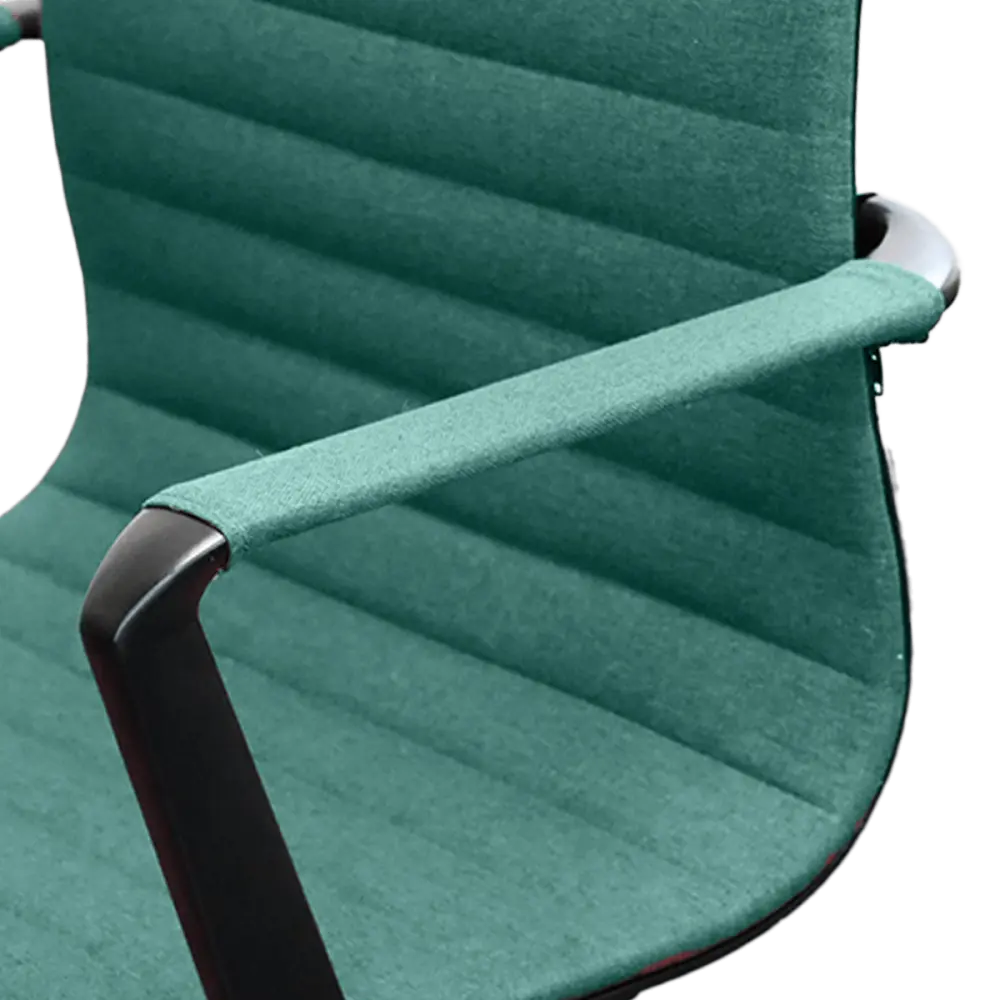 Cavel CD 119 Bureaustoel Groen Linnen | Zwart Frame