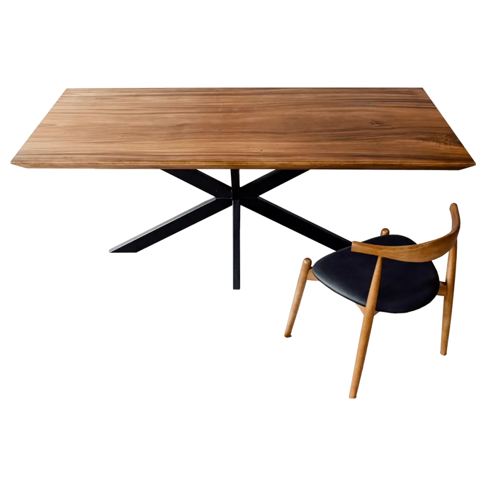 Cavel Rechthoekige Notenhouten Tafel Cavel Rechthoekige Notenhouten Tafel