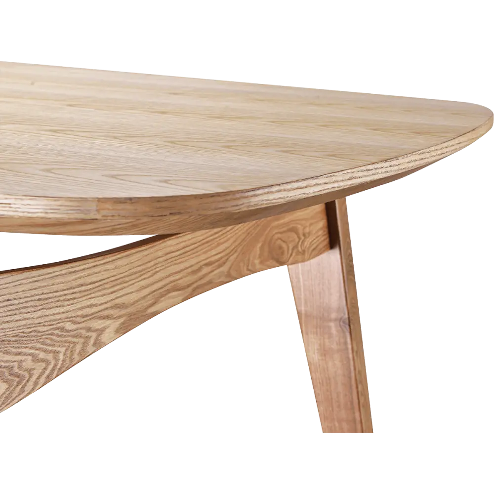 Eettafel Japandi Deens Ovaal Eiken Eettafel Japandi Deens Ovaal Eiken