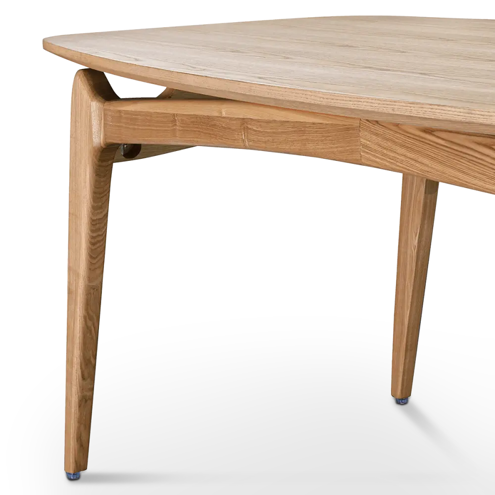 Eettafel Japandi Deens Ovaal Eiken Eettafel Japandi Deens Ovaal Eiken