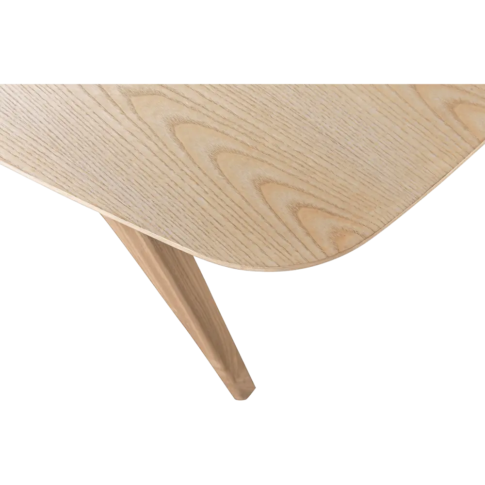 Eettafel Japandi Deens Ovaal Eiken Eettafel Japandi Deens Ovaal Eiken