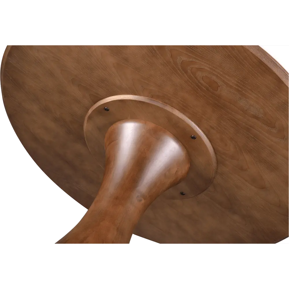 Ronde Tulip Eettafel Antraciet Keramiek | Walnoot Onderstel Ronde Tulip Eettafel Antraciet Keramiek | Walnoot Onderstel
