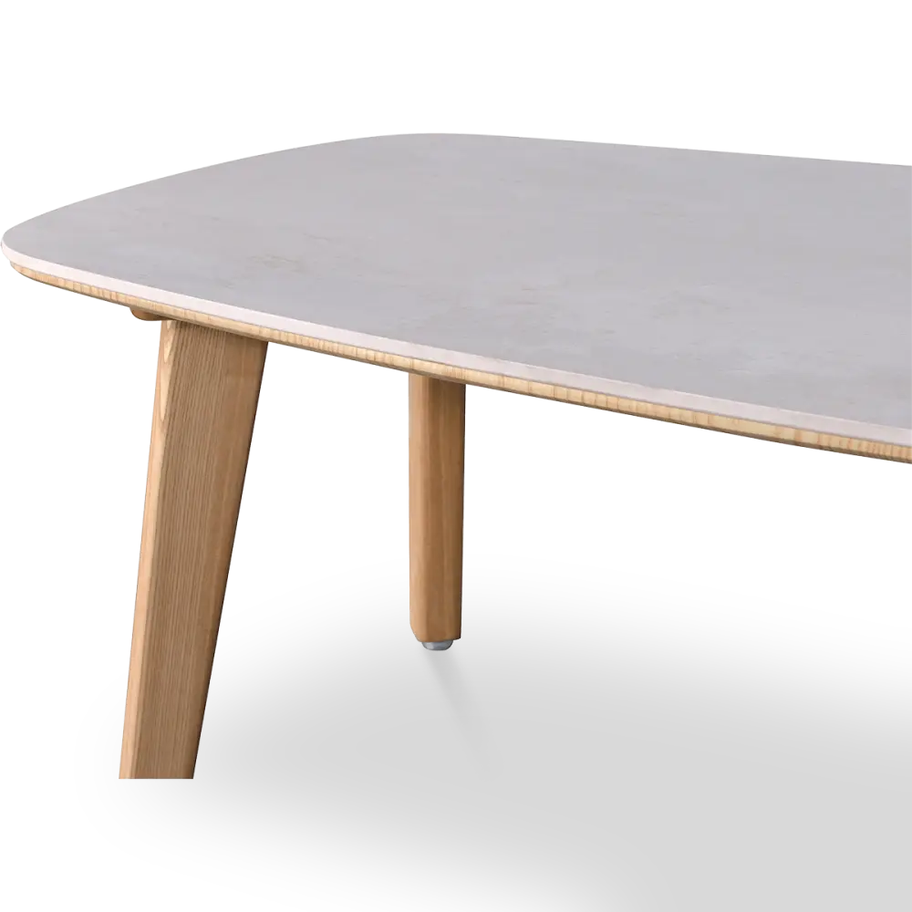 Salontafel Baron Deens Ovaal Wit Keramiek | Essen Poten Salontafel Baron Deens Ovaal Wit Keramiek | Essen Poten