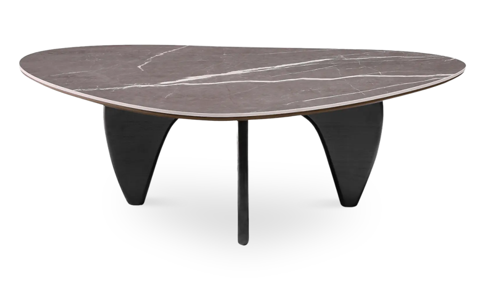 Japandi Salontafel Sabi | Antraciet Keramiek | Zwart Onderstel Japandi Salontafel Sabi | Antraciet Keramiek | Zwart Onderstel