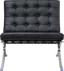 Barcelona Chair Luxe Volleer Zwart