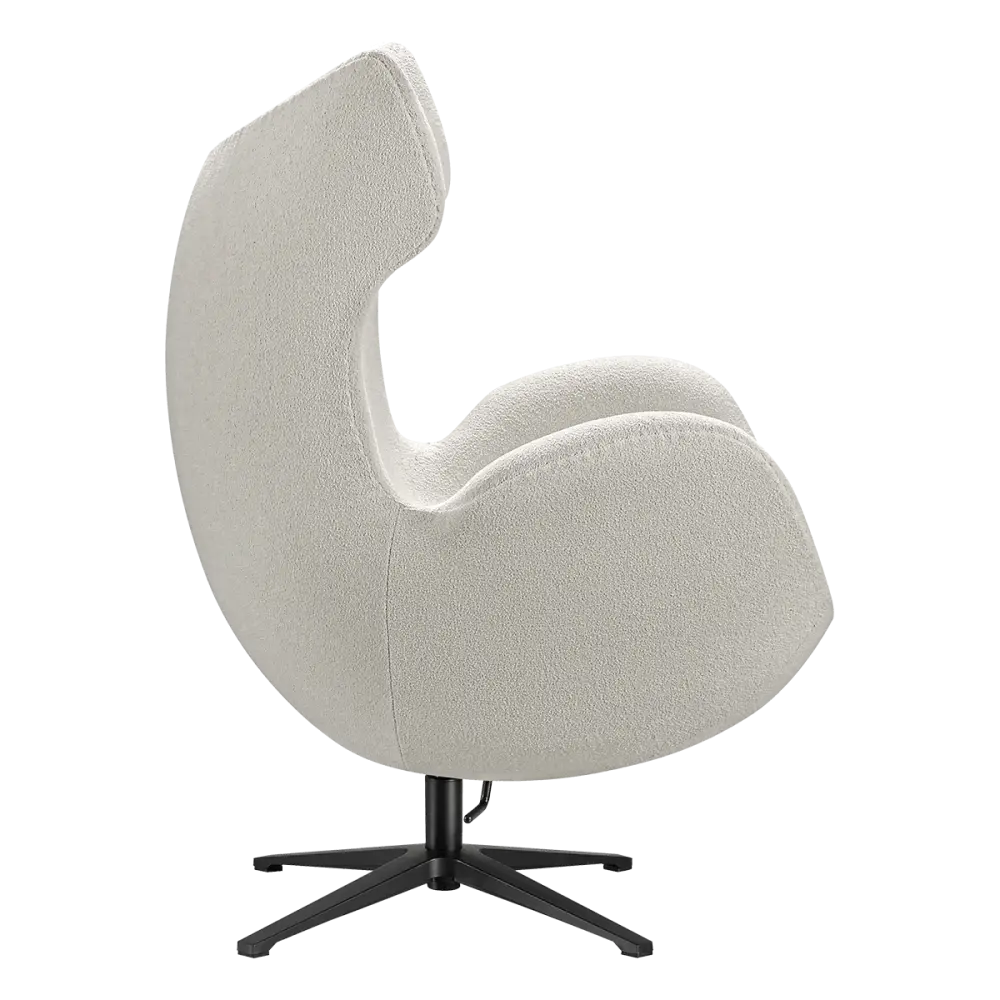 Flag Chair Wit Teddy Boucle
