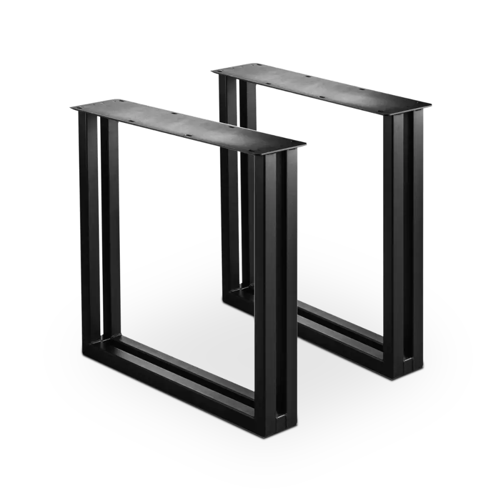 Tafelpoten Set Dubbel U | Zwart