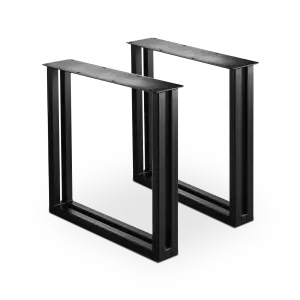 Tafelpoten Set Dubbel U | Zwart