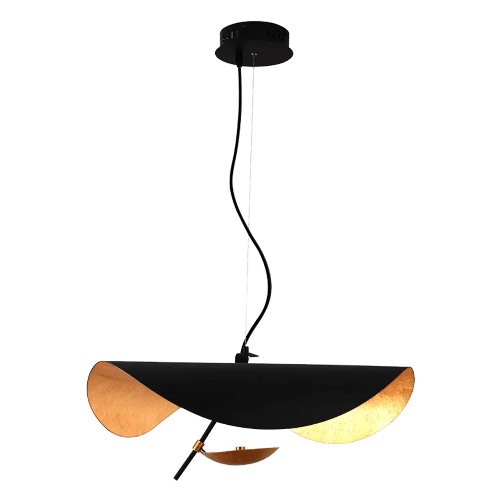 Hanglamp Gulf Mat Zwart Goud
