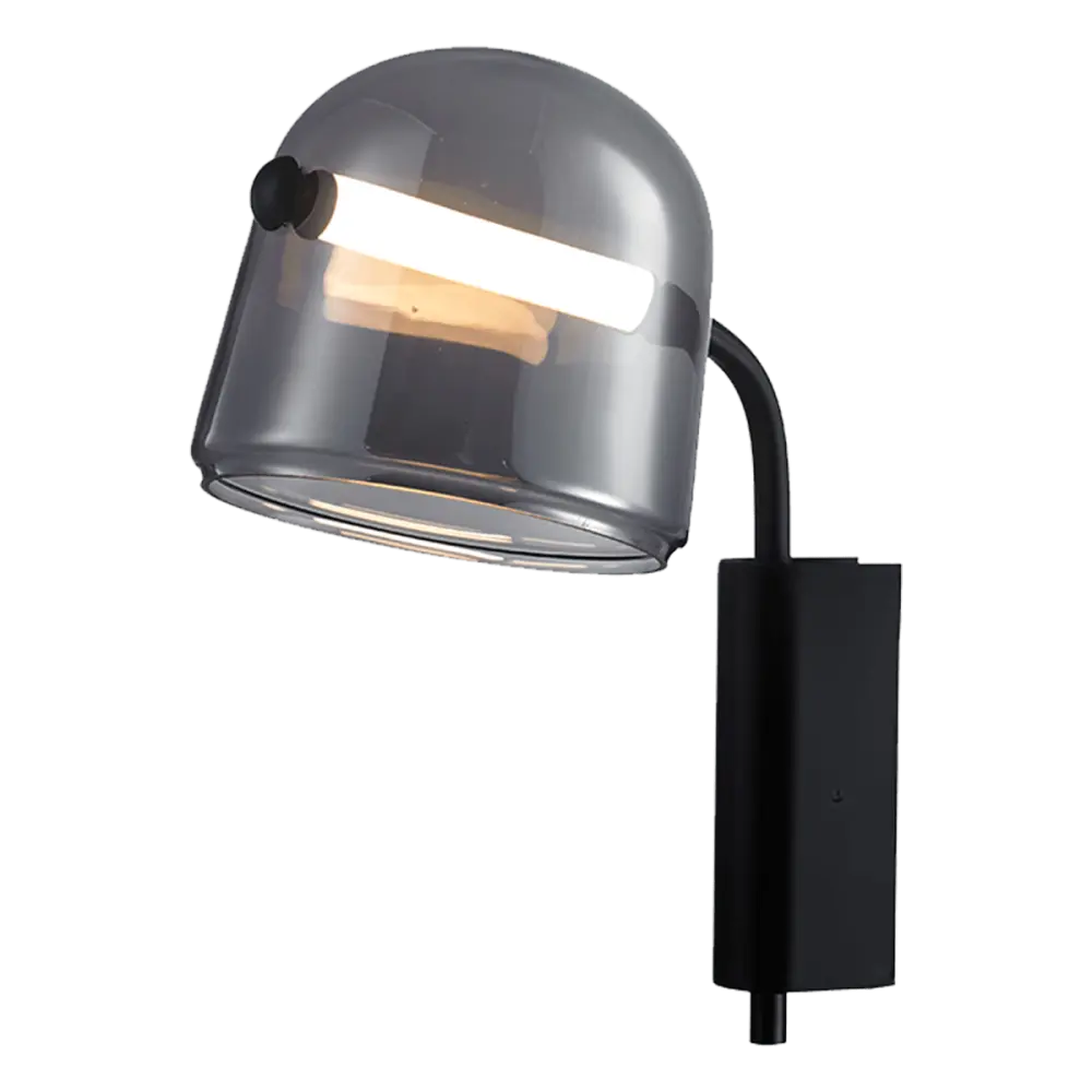 Wandlamp Smoky | Smoky Zwart Wandlamp Smoky | Smoky Zwart