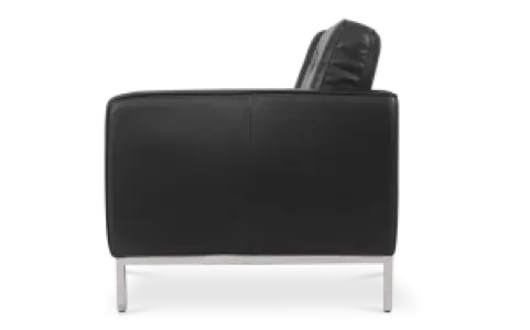 Florence Knoll Twee Zits Zwart Leer