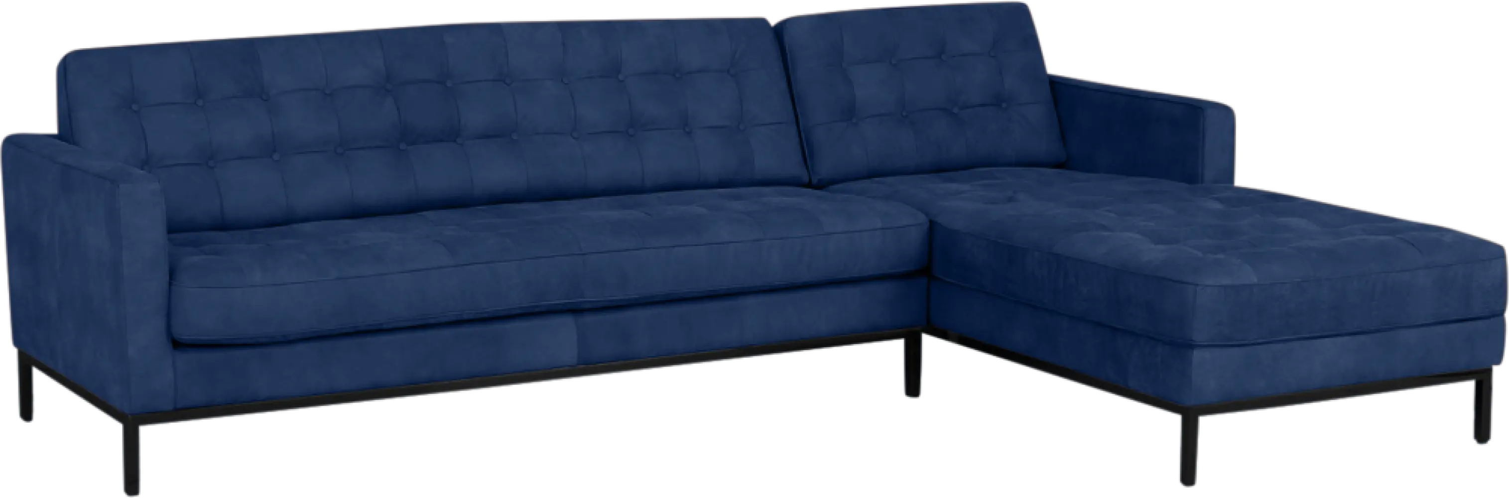 Italo Hoekbank Kings Blue Velvet (Hoek Links) Florence Knoll Hoekbank Kings Blue Velvet (Hoek Links)