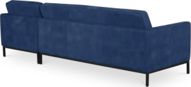 Florence Knoll Hoekbank Kings Blue Velvet (Hoek Links)