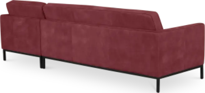 Florence Knoll Hoekbank Bordeaux Red Velvet (Hoek Links)