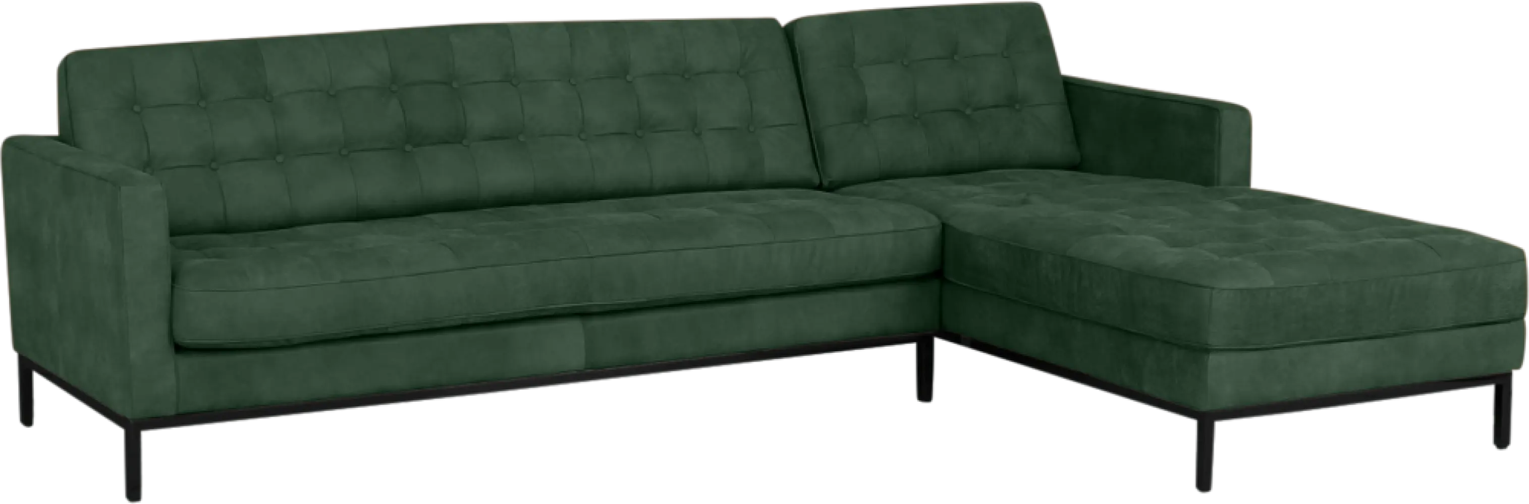 Italo Hoekbank Forest Green Velvet (Hoek Links) Italo Hoekbank Forest Green Velvet (Hoek Links)
