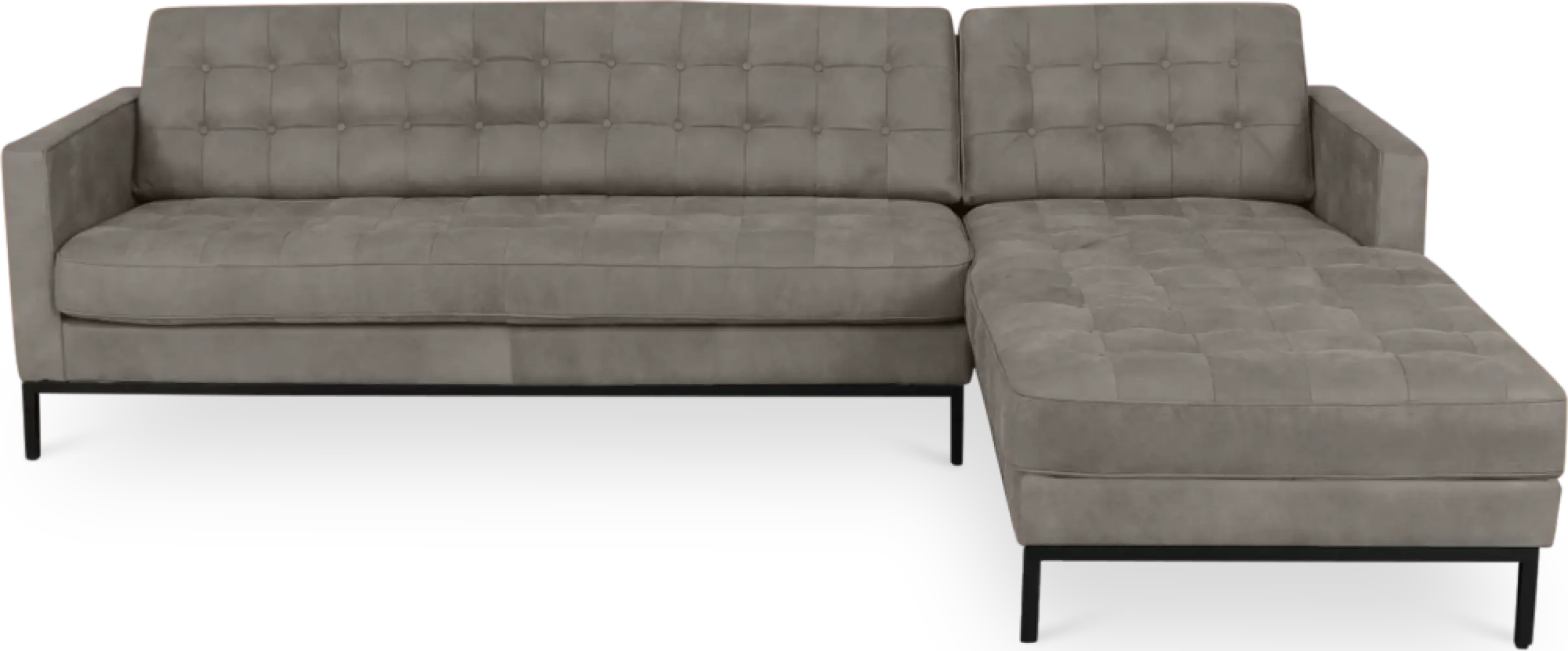 Italo Hoekbank Elegant Silver Grey Velvet (Hoek Links) Italo Hoekbank Elegant Silver Grey Velvet (Hoek Links)
