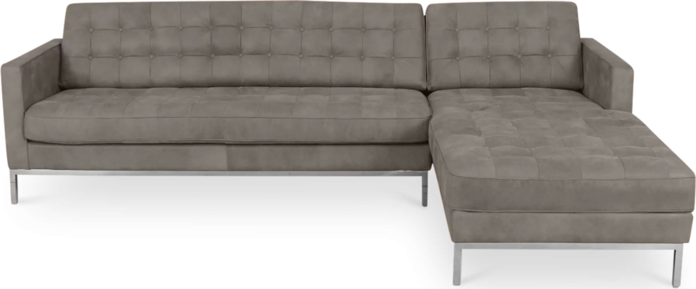 Italo Hoekbank Elegant Silver Grey Velvet (Hoek Links) Italo Hoekbank Elegant Silver Grey Velvet (Hoek Links)