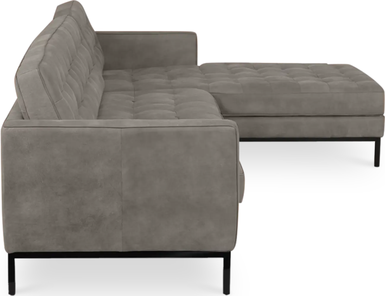 Italo Hoekbank Elegant Silver Grey Velvet (Hoek Links) Italo Hoekbank Elegant Silver Grey Velvet (Hoek Links)