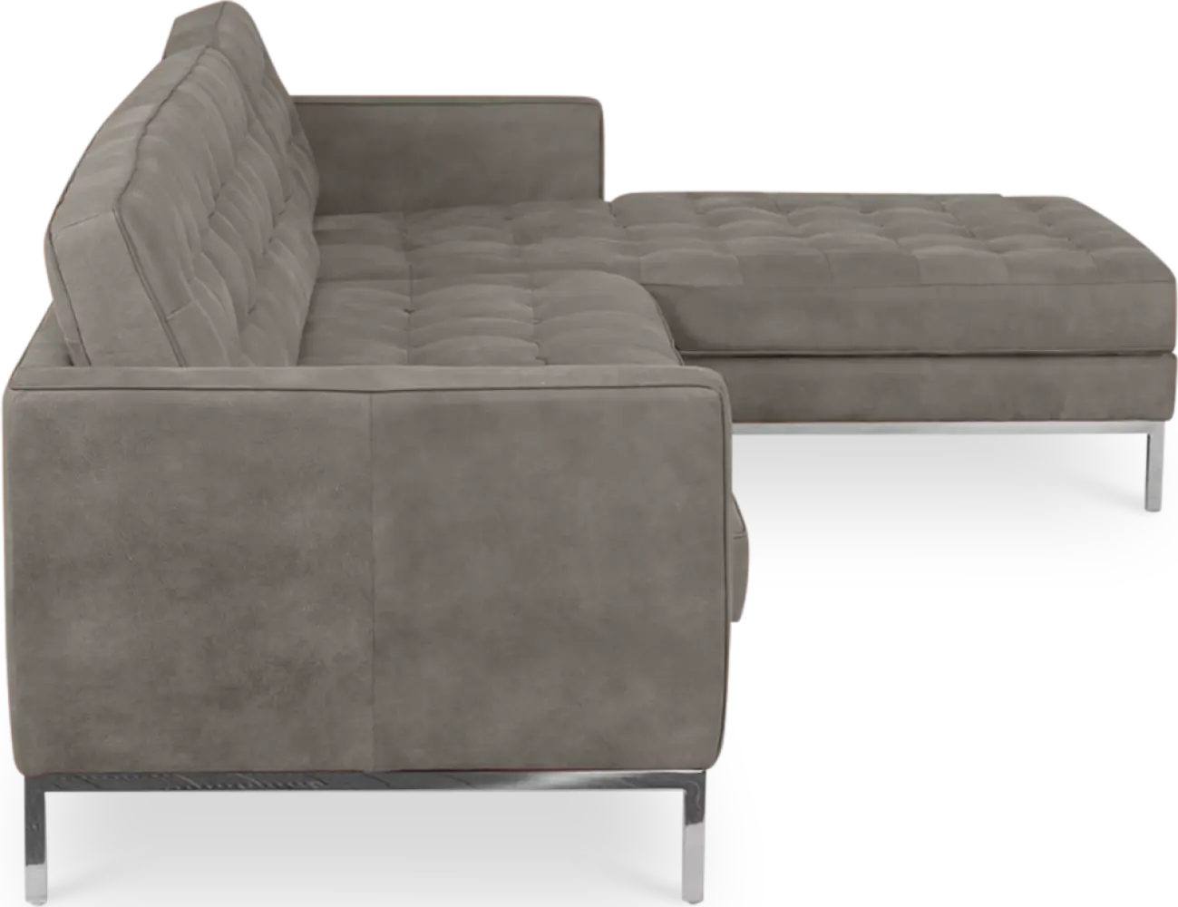 Italo Hoekbank Elegant Silver Grey Velvet (Hoek Links) Italo Hoekbank Elegant Silver Grey Velvet (Hoek Links)