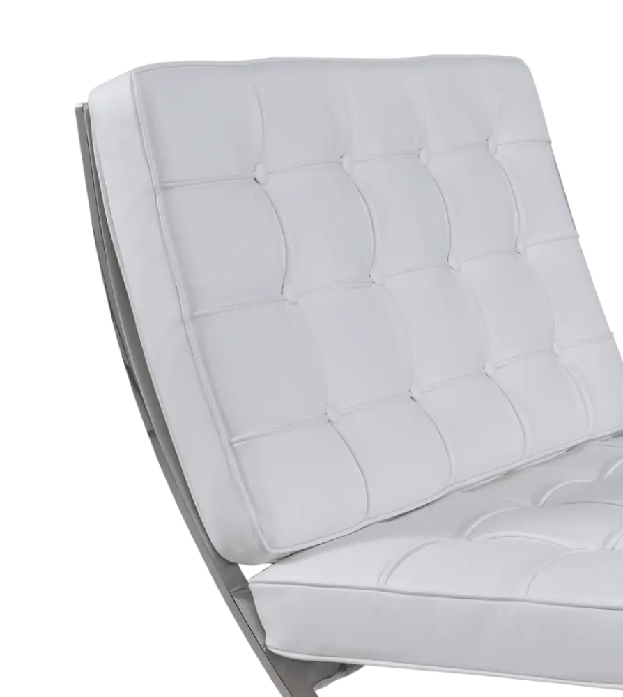 Barcelona Chair Luxe Volleer Wit