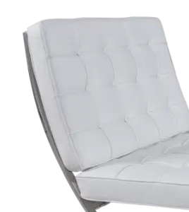 Barcelona Chair Luxe Volleer Wit