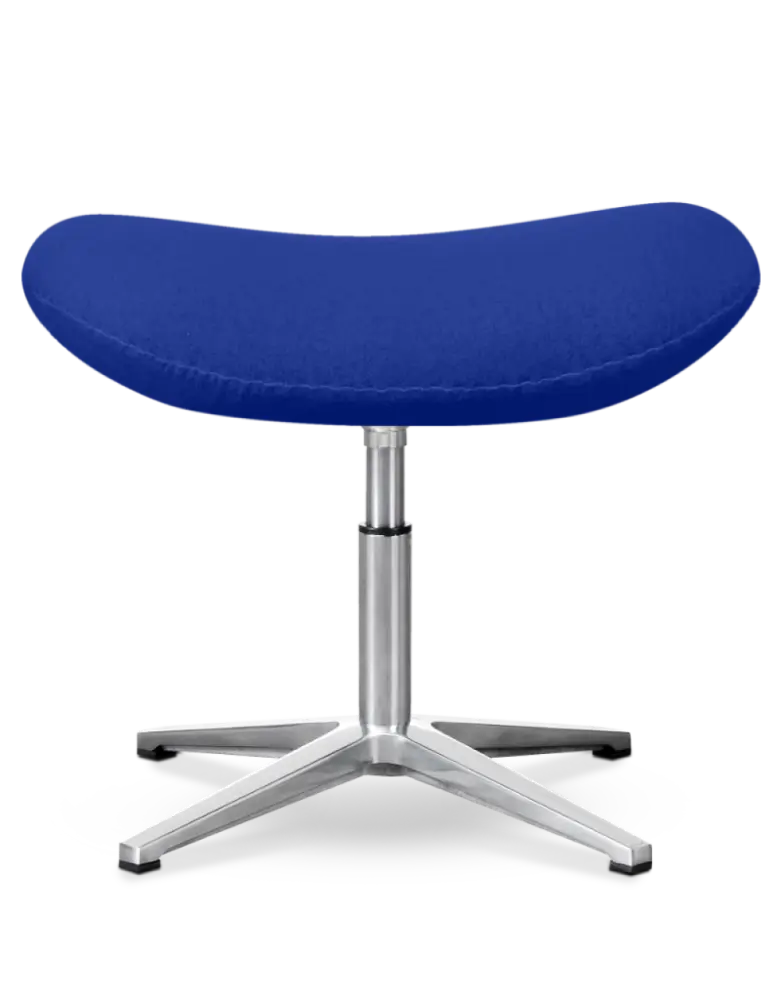 Flegg Ottoman / Hocker Blauw Kasjmier