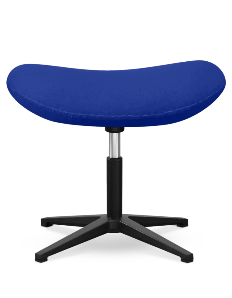 Flegg Ottoman / Hocker Blauw Kasjmier