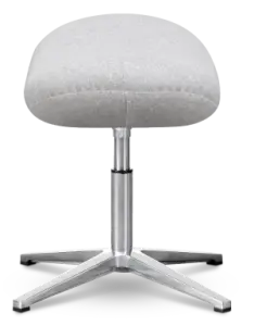Flegg Ottoman / Hocker Licht Grijs Kasjmier