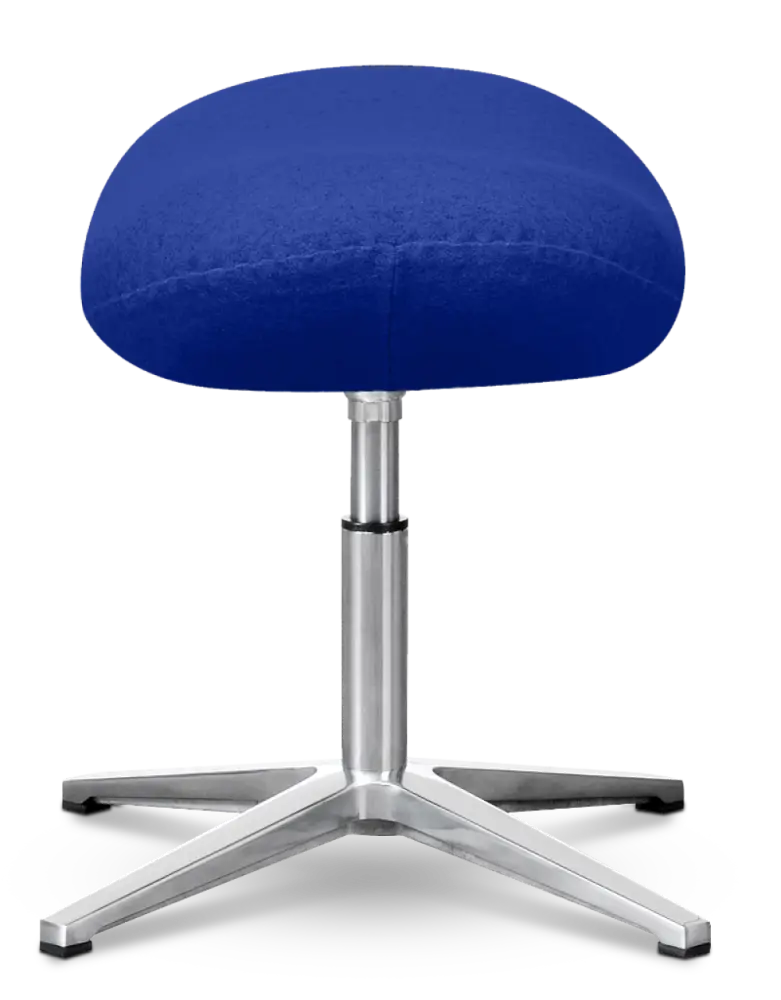 Flegg Ottoman / Hocker Blauw Kasjmier