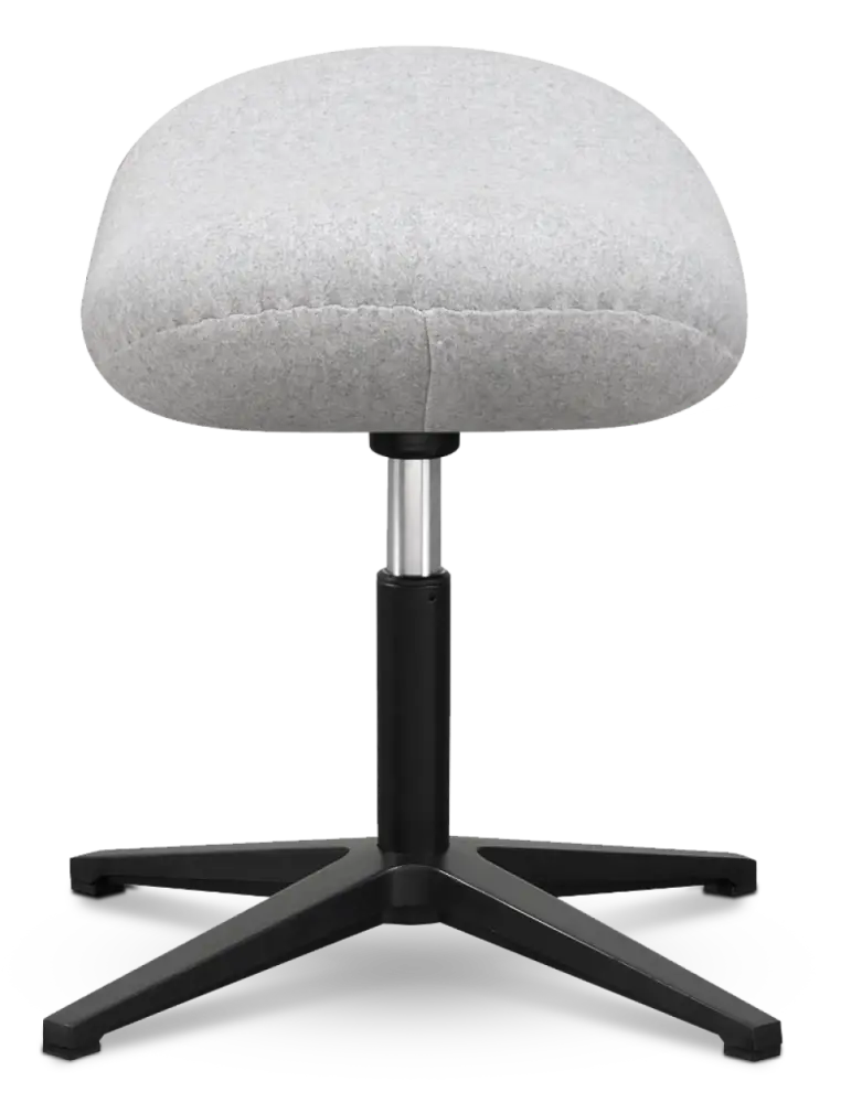 Flegg Ottoman / Hocker Licht Grijs Kasjmier