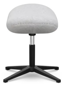 Flegg Ottoman / Hocker Licht Grijs Kasjmier