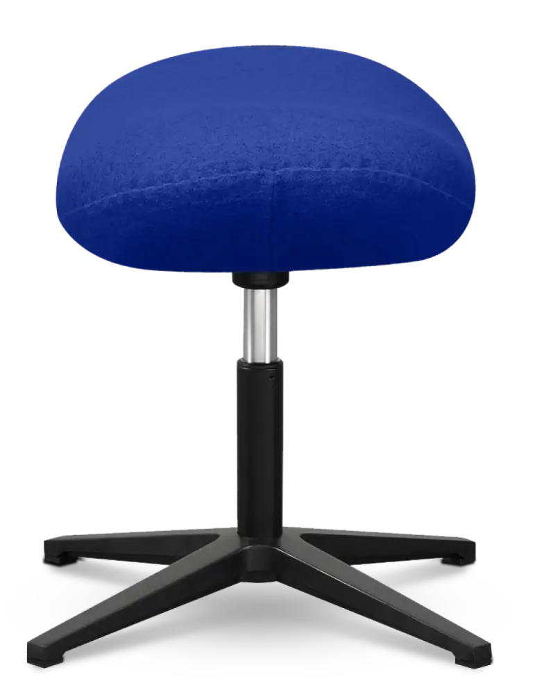 Flegg Ottoman / Hocker Blauw Kasjmier