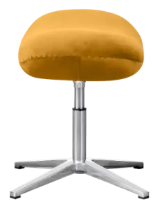 Flegg Ottoman Okergold Velvet