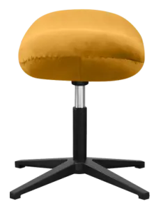 Flegg Ottoman Okergold Velvet