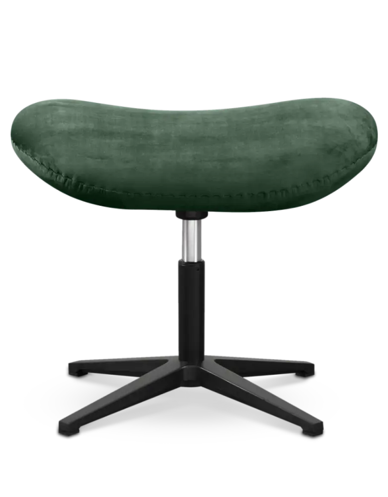 Flegg Ottoman / Hocker Forrest Green Velvet