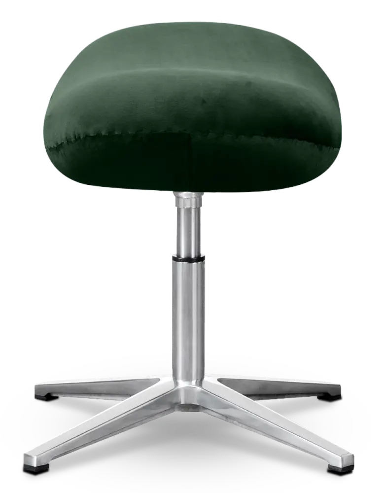 Flegg Ottoman / Hocker Forrest Green Velvet