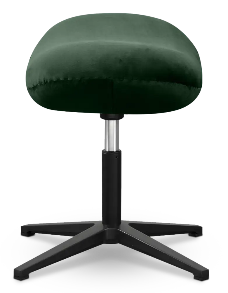 Flegg Ottoman / Hocker Forrest Green Velvet