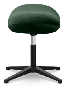 Flegg Ottoman / Hocker Forrest Green Velvet