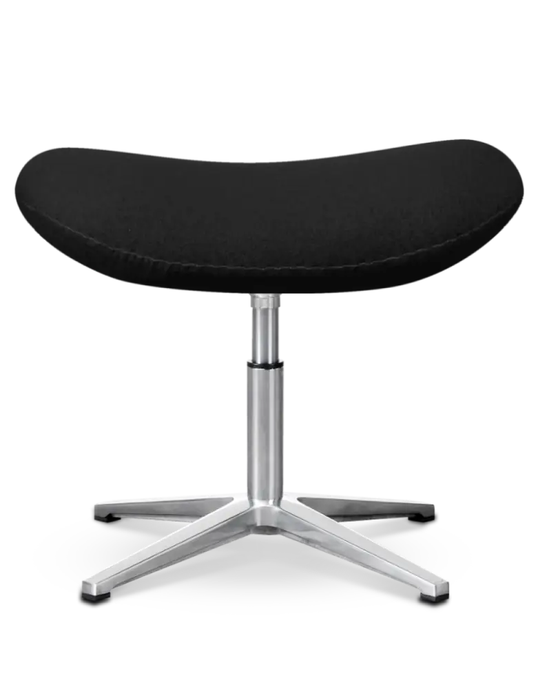 Flegg Ottoman / Hocker Zwart Kasjmier