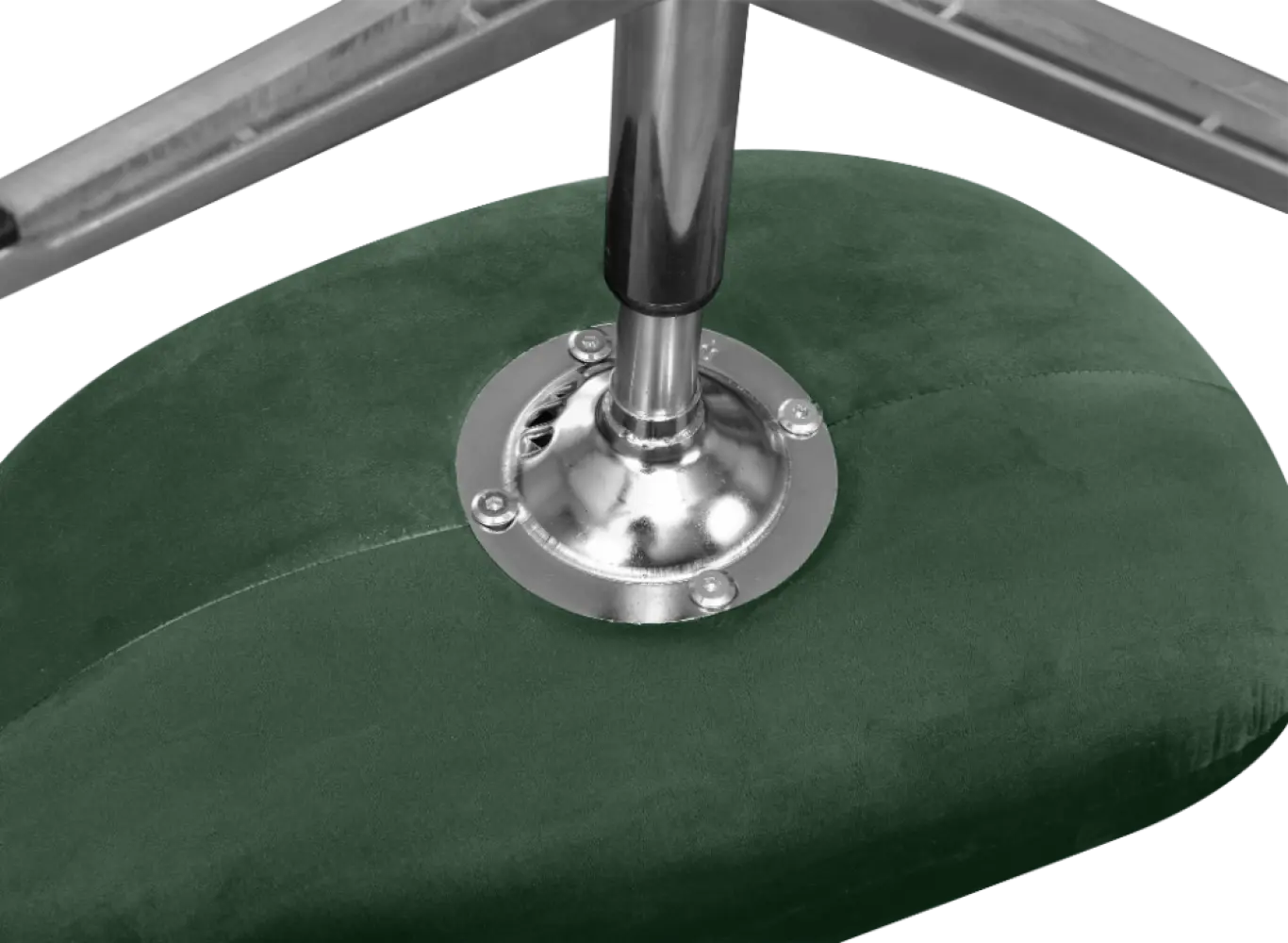 Flegg Ottoman / Hocker Forrest Green Velvet