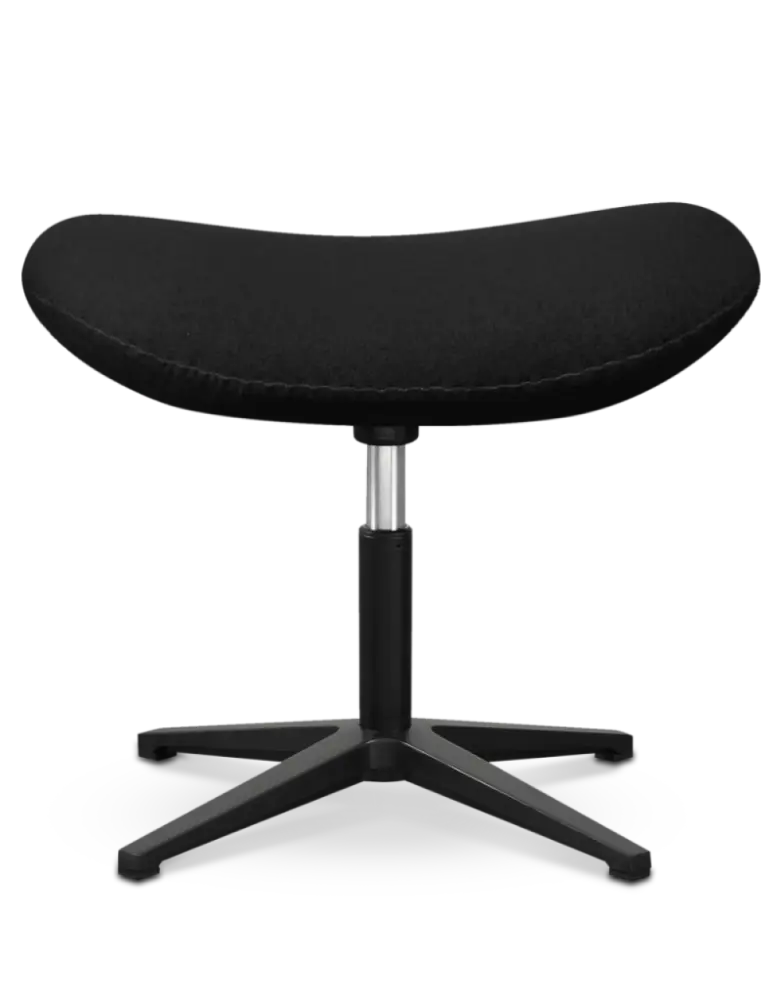 Flegg Ottoman / Hocker Zwart Kasjmier