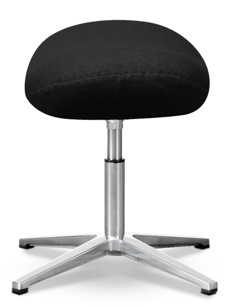 Flegg Ottoman / Hocker Zwart Kasjmier