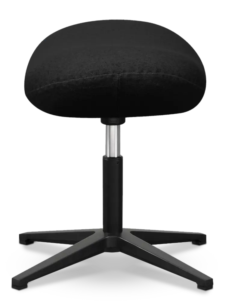 Flegg Ottoman / Hocker Zwart Kasjmier