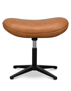 Flegg Ottoman / Hocker Cognac / Bruin Leer