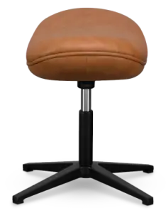 Flegg Ottoman / Hocker Cognac / Bruin Leer
